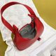 thumbnail image 2 of Bolsa de cuero de moda para mujer de hombro Hobos de media luna sólida (Rojo) Ehuebsd Para Estrenar, 2 of 9