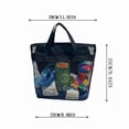 thumbnail image 3 of AUNVITO Mesh Net Beach Tote Bag, Large Capacity Ventilated Sand-Proof Shoulder Handbag for Summer Swimming Travel Outdoor, 1pc, 3 of 7
