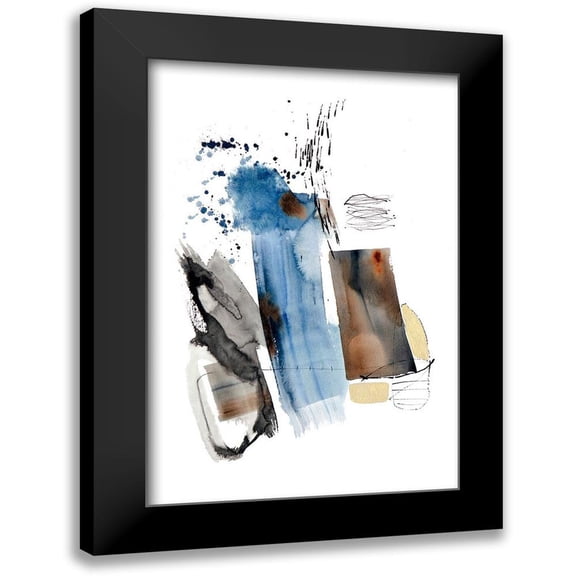 Barnes, Natasha 11x14 Black Modern Framed Museum Art Print Titled - Blue Buzz III