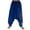 Blue, variant on Aueoeo Men's Joggers Drawstring Running Sweatpants Casual Low Crotch Hip Hop Pants Long Trousers