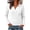 01 White, variant on Fewfanhot Womens Sweaters Cable Knit Long Sleeve Polo V Neck Fall Outfits Collared Cropped Waist Length Pullover Sweater Top