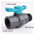 thumbnail image 2 of Grey 1/2 Inch~2 Inch Female Male Thread Ball Valve Garden Irrigation Water Control Valve Aquarium ,Easy Handles, 2 of 5