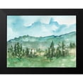 thumbnail image 2 of Harper, Ethan 24x19 Black Modern Framed Museum Art Print Titled - Stand of Evergreens I, 2 of 5