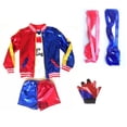 thumbnail image 2 of 6 Pcs Harley Quin Cosplay Costume Halloween Cosplay Suit For Adults And Kids, 2 of 3