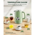 thumbnail image 3 of Electric Kettle 1.8L with Temperature Gauge, 1500W Fast Boiling Tea Kettle, 100% Stainless Steel Retro-Style Hot Water - Glowing LED Light, Auto Shut-Off & Boil-Dry Protection, 3 of 5
