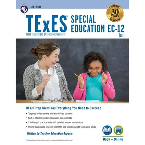 Pre-Owned TExES Teacher Certification Test Prep: TExES Special Education EC-12, 2nd Ed., Book + Online (Edition 2) (Paperback)