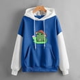 thumbnail image 2 of Sudadera para Mujer Sudaderas con Cuello Redondo Moda Casual Estampado Suelto Manga Larga Tops Cortos Blusa Sin Capucha Odeerbi  ODB-5, 2 of 5