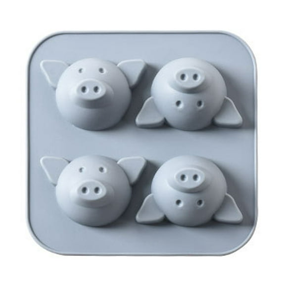 Non-sticky Demoulding Food Grade Cake Mold Cute Pigs Shape Silicone Pastry Mold Kitchen Supplies