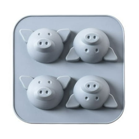 

VEAREAR Non-sticky Demoulding Food Grade Cake Mold Cute Pigs Shape Silicone Pastry Mold Kitchen Supplies
