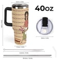 thumbnail image 3 of Bob's Burgers 40 Oz Tumbler with Handle And Straw, Stainless Steel Double Wall Vacuum Insulated Coffee Cup Travel Mug for Gym, Outdoors, Commute, Work, 3 of 8