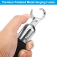 thumbnail image 4 of Unique Bargains 5 Feet Black Velvet Stanchion Rope, Crowd Control Barrier Rope with Snap Hook, Silver, 4 of 6