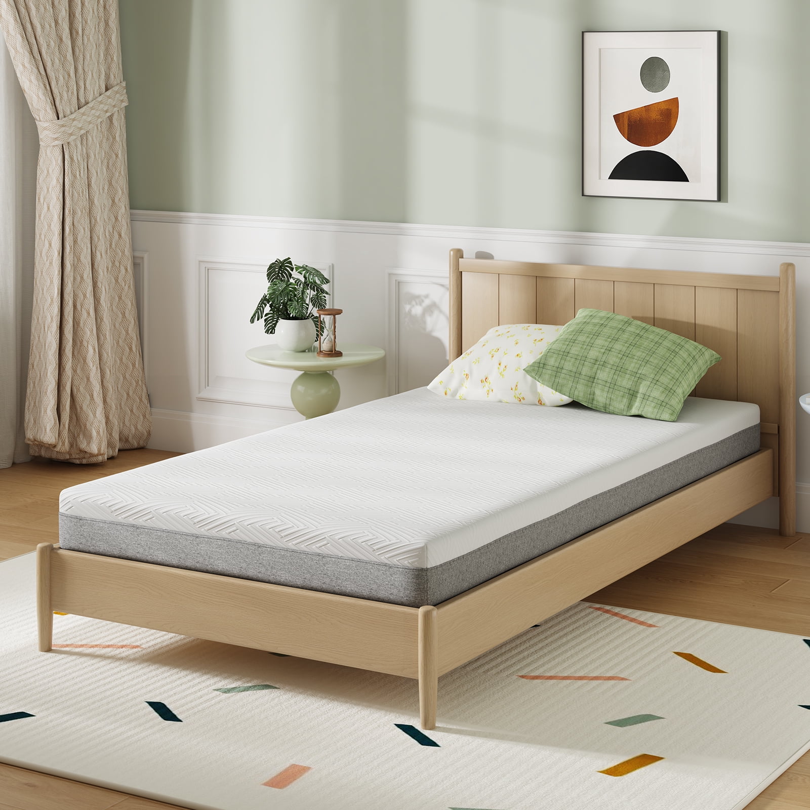 Novilla Twin XL Mattress 6 Inch, Gel Memory Foam Mattress Twin XL in a Box for Pressure Relief & Body Support & Cooling Sensation, CertiPUR-US Certified Safe Foams