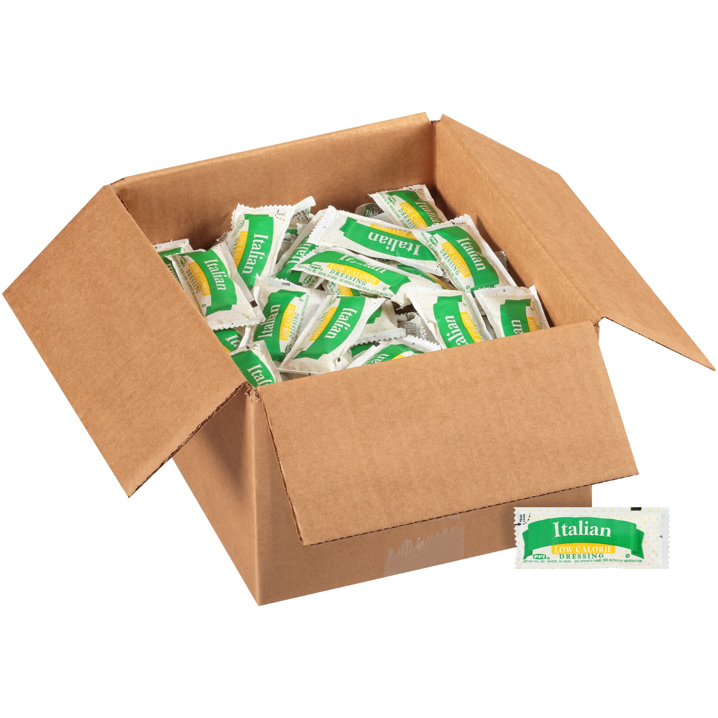 PPI Single Serve Low Calorie Italian Dressing, 12 gr. Packets (Pack of
