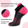 thumbnail image 4 of Calcetines eallco para mujer, para correr, atléticos, 6 pares, con cojín, 4 of 7