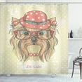 thumbnail image 1 of Ambesonne Yorkie Shower Curtain, Be Puppy, 69"Wx75"L, Pale Brown Coral, 1 of 3