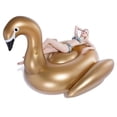 thumbnail image 3 of Flotador inflable para piscina Jasonwell Giant Golden Swan 190x170x13, 3 of 9