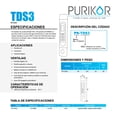 thumbnail image 3 of Medidor de Sólidos Totales Disueltos en PPM TDS PK-TDS3 Purikor, 3 of 4