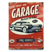 Vintage Parts USA 323948 Retro Garage Wooden Sign