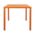 thumbnail image 3 of Pangea Home Miami Modern Aluminum Frame Patio Dining Table in Orange, 3 of 5