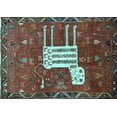 thumbnail image 1 of Ahgly Company Indoor Rectangle Animal Light Blue Traditional Area Rugs, 7' x 10', 1 of 4