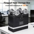thumbnail image 4 of Fireproof Document Box,Blacksmith Fireproof Safe Box for File Documents with Lock and Pockets,Fireproof File Safe Cabinet for Important Documents,Passports,Laptop,Black, 4 of 7