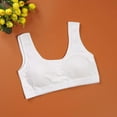 thumbnail image 2 of Sacredtree Teenager Children Bra Girls Underwear Clothes Cotton Teenager Sports Bra,White, 2 of 6