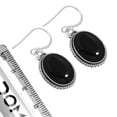 thumbnail image 3 of Natural Black Onyx Women Jewelry 925 Sterling Silver Earring, 3 of 4