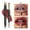 M, variant on Lipstick Pencil, Double-Ended Lip Pencil, Long-Lasting Matte Lip Color Pencil, Thin Tube Design, Easy To Apply, Suitable for Office Dating Party Makeup, Lightweight Velvet Finish