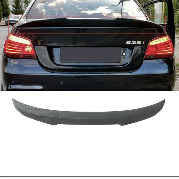 NINTE Rear Spoiler for 2004-2010 BMW 5 Series E60 Sedan PSM Style Trunk Wing Gloss Black