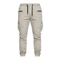 thumbnail image 5 of Jerdar Mens Casual Joggers Pants - Cotton Drawstring Chino Cargo Pants Hiking Outdoor Twill Track Jogging Sweatpants Pants, 5 of 5