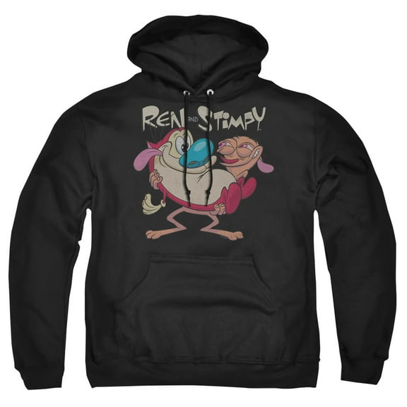 Ren and Stimpy Two of a Kind Unisex Adult Pull-Over Hoodie