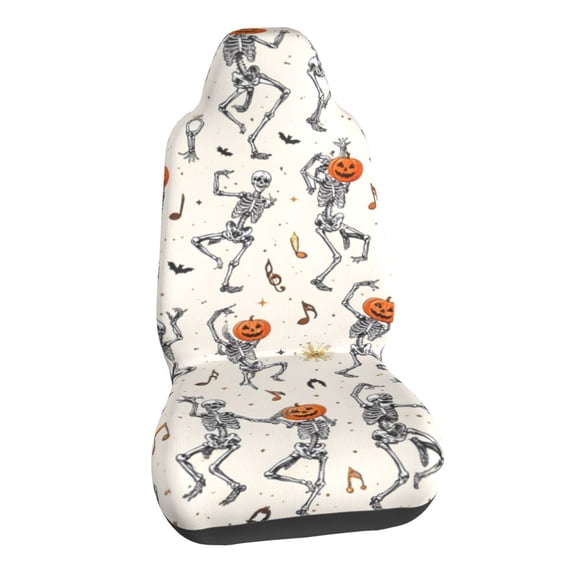 Halloween Skull Car Seat Covers Stretch Car Seat Protectors Universal Fit