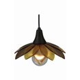 thumbnail image 4 of Meyda 139891 10.5 in. Metro Fusion Bodnant Glass Mini Pendant, Bronze & Amber, 4 of 7
