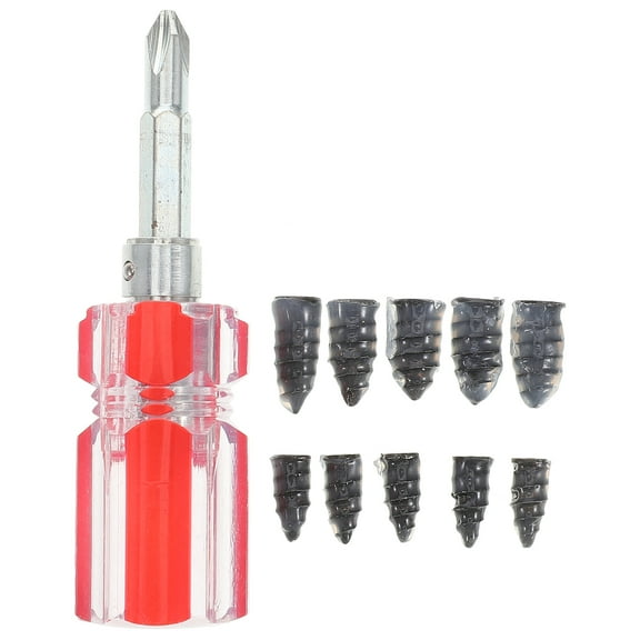 Qiysamall 1 Set of Quick and Easy Tire Repair Kit Universal Vacuum Tire Plug for Cars Motorcycles Bicycles, and Electric Vehicles No Tire Removal Needed Repairing Nails