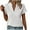 White, variant on yillto Womens Short Sleeve Tops V Neck Elegant Dressy Blouse Pleated Fashion Work Office Shirts