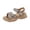 Beige, variant on Sandals for Women Wedge Thick Sole Sandals Women Gladiator Open Toe Summer Women's Trendy Solid Color Women Footwear Comfortable Ankle Strap Walking Beach Shoes Black 6.5