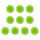 thumbnail image 1 of Uxcell 3.9" Flores de Chiffon Tela de Malla Apliques de Tela Verde Lima 10 Pcs, 1 of 7