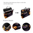 thumbnail image 3 of Cat Stylish Women's Wallet with Coin Purse, 0.7 Microfiber Zinc Alloy Jaws, Size 4.3x4.7 in/11x12 cm, 3 of 7