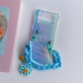 thumbnail image 1 of Funda de teléfono de silicona a prueba de golpes para Samsung Galaxy Z Flip 3 5G, brazalete de cadena transparente de color contrastante Fivean unisex, 1 of 2