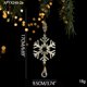 thumbnail image 4 of ¡Oferta Exclusiva!, Árbol de Navidad, decoración de hierro, adornos de copos de nieve, colgantes, decoración de escenas de ambiente navideño Akmoler, 4 of 8