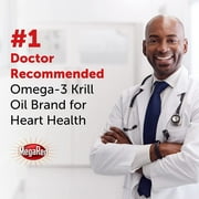 MegaRed Ultra Strength Krill Oil Omega 3 Supplement, 750mg Krill Oil – EPA & DHA & Antioxidant Astaxanthin for Heart Health, 80 Softgels, No Fish Oil Aftertaste (Pack of 2)