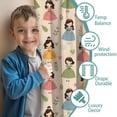thumbnail image 3 of Blackout Kids Curtains,Beige Princess Dress Pattern Childrens Insulated Curtains Set Of 2,Bedroom Essentials,Toddler Room Decor 52"x63", 3 of 5