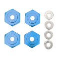 thumbnail image 4 of Acoplador hexagonal RC de 4 piezas Adaptador hexagonal de rueda RC de aleación de aluminio profesional para coches RC 1/10 Azul oscuro, 4 of 10
