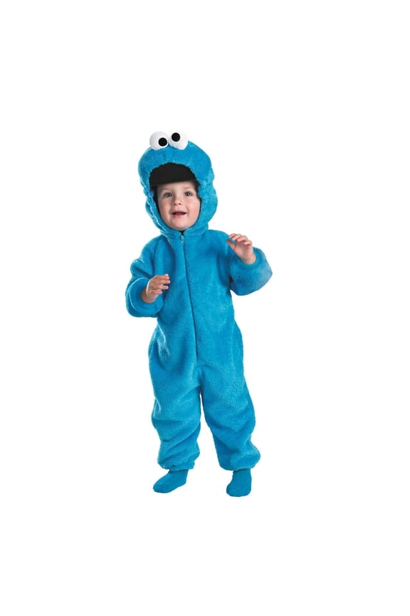 Toddler Boys' Deluxe Sesame Street Cookie Monster Jumpsuit Costume - Size 3T-4T