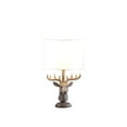thumbnail image 2 of Rustic Deer Table Lamp  18" Elk Lamp for Lodge Decor  Polyresin Lamp with White Shade, 2 of 4