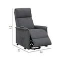 thumbnail image 5 of Herrera Power Lift Recliner with Wired Remote Charcoal, 5 of 5