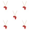 thumbnail image 1 of Youkk Stylish Accessory Morocco Map Flag Pendant Necklace Statement With Style Morocco Map Necklace Unique As Shown 5Set, 1 of 6