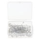 thumbnail image 1 of 100x Cabezales de Extensión de Peluca de Alambre Pasadores de material acero Inoxidable Plata Yinane Pernos de cabeza de acero inoxidable, 1 of 8