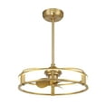 thumbnail image 3 of Warm Brass LED Fandelier from the Vesta Collection, 3 of 6