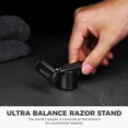 thumbnail image 4 of ZOMCHI Double Edge Safety Razor with Razor Stand, Men’s Metal Razor with 10 Safety Razor Blades, Reusable Razor for Men & Women - Matte Black, 4 of 7